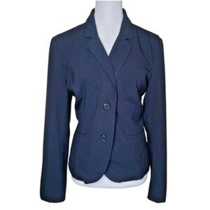 212 Collection Women's Navy Blue Two-Button Blazer Jacket Sz 16 Career Business